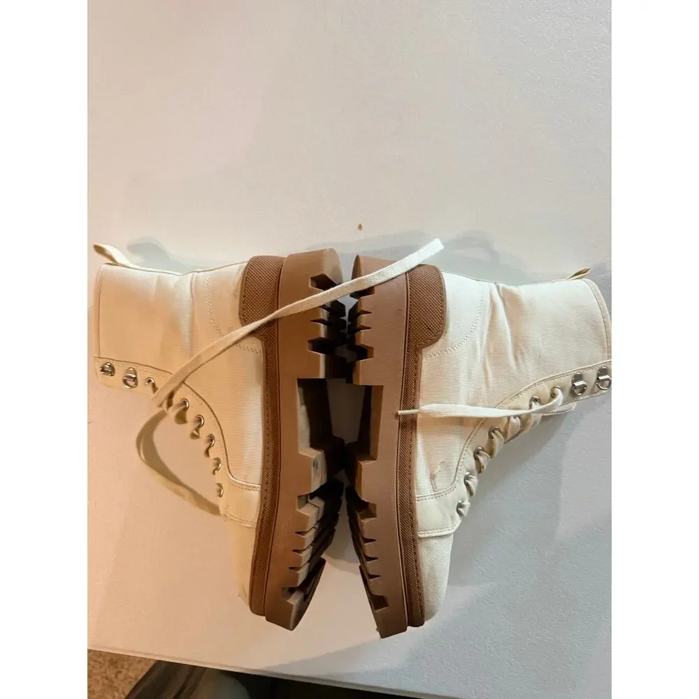 Primark Canvas Lugg Boot Men's 8 beige